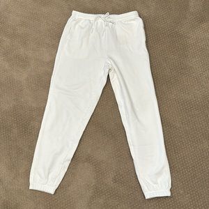 Vince white cotton joggers